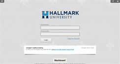 Desktop Screenshot of blackboard.hallmarkcollege.edu